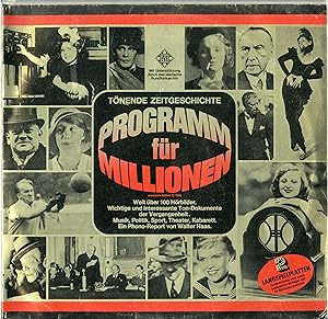 "TÖNENDE ZEITGESCHICHTE" PROGRAMM FÜR MILLIONEN avec Konrad ADENAUER, Bertholt BRECHT, Winston CH...