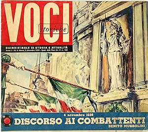 "Benito MUSSOLINI" Discorso ai combattenti 4/11/1938 / Magazine VOCI storiche N° 4 + SP 33 tours ...