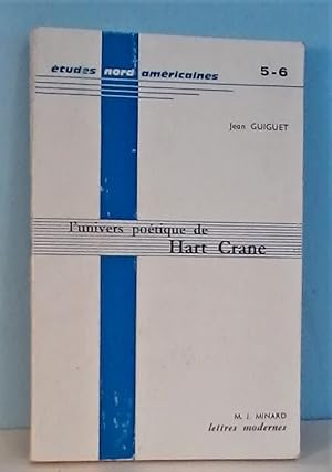 Seller image for L'univers potique de Hart Crane for sale by Berthoff Books