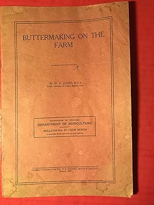 Buttermaking on the Farm- Bulletin No. 57 Department of Agriculture