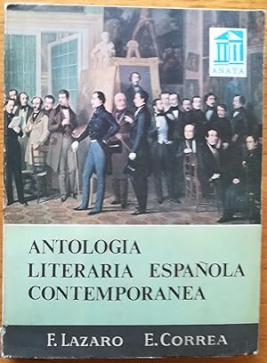 Imagen del vendedor de Antologia literaria Espaola contemporanea. a la venta por TU LIBRO DE OCASION