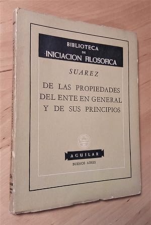 Seller image for De las propiedades del ente en general y de sus principios for sale by Llibres Bombeta