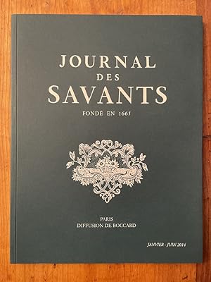 Image du vendeur pour Journal des savants Janvier-Juin 2014 mis en vente par Librairie des Possibles