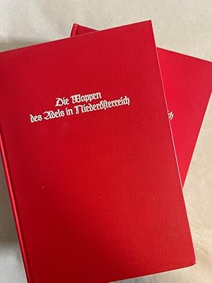 Die Wappen des Adels in Niederösterreich [2 Bde.] Band 1: A-R. Band 2: S-Z. (=J. Siebmacher's gro...