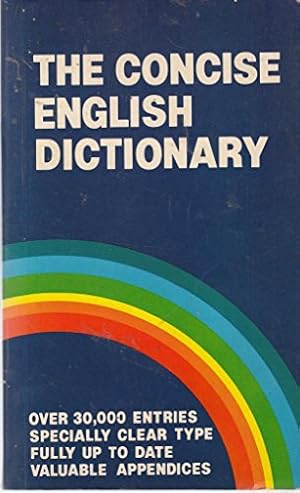 Image du vendeur pour CONCISE ENGLISH DICTIONARY mis en vente par WeBuyBooks