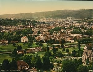 Foto Winterthur Kt. Zürich Schweiz, Totalansicht der Ortschaft - Photochrom Zürich PZ 6897