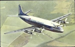 Ansichtskarte / Postkarte Französisches Passagierflugzeug, Air France, Vickers Viscount