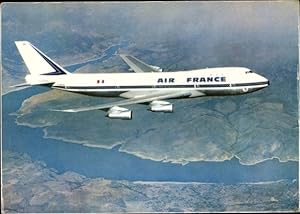 Ansichtskarte / Postkarte Passagierflugzeug Boeing 747, Air France