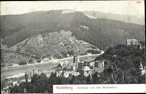 Bild des Verkufers fr Ansichtskarte / Postkarte Heidelberg am Neckar, Schloss von der Molkenkur zum Verkauf von akpool GmbH