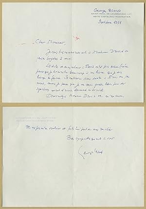 Seller image for Georges Blond (1906-1989) - Lettre autographe signe - 1978 for sale by PhP Autographs
