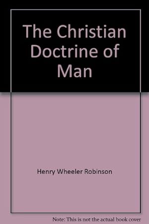 Bild des Verkufers fr The Christian Doctrine of Man zum Verkauf von WeBuyBooks