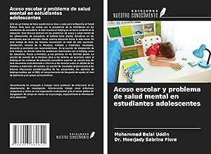Bild des Verkufers fr Acoso escolar y problema de salud mental en estudiantes adolescentes zum Verkauf von moluna