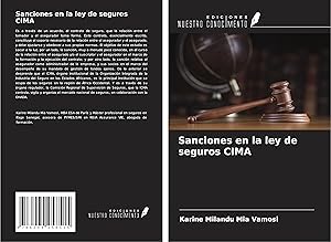 Seller image for Sanciones en la ley de seguros CIMA for sale by moluna