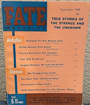 FATE MAGAZINE True Stories of the Strange and Unknown Vol. 13 No. 9 Issue 126