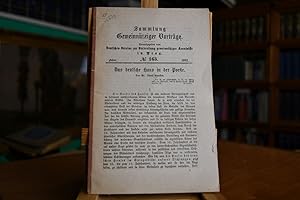 Bild des Verkufers fr Das deutsche Haus in der Poesie. Sammlung Gemeinntziger Vortrge Nr. 163 zum Verkauf von Gppinger Antiquariat