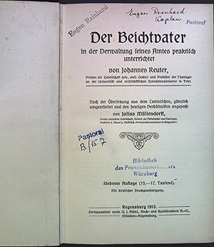 Seller image for Der Beichtvater in der Verwaltung seines Amtes for sale by books4less (Versandantiquariat Petra Gros GmbH & Co. KG)