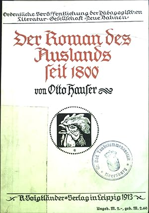 Imagen del vendedor de Der Roman des Auslands seit 1800 a la venta por books4less (Versandantiquariat Petra Gros GmbH & Co. KG)