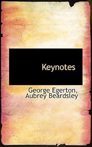 Seller image for Keynotes by Egerton, Aubrey Beardsley George [Paperback ] for sale by booksXpress