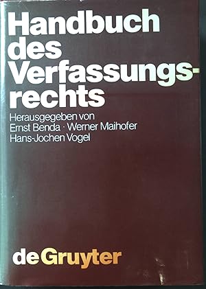 Image du vendeur pour Handbuch des Verfassungsrechts der Bundesrepublik Deutschland. mis en vente par books4less (Versandantiquariat Petra Gros GmbH & Co. KG)