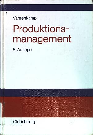 Bild des Verkufers fr Produktionsmanagement. zum Verkauf von books4less (Versandantiquariat Petra Gros GmbH & Co. KG)