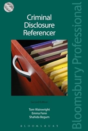 Bild des Verkufers fr Criminal Disclosure Referencer: Second Edition (Criminal Practice Series) [Soft Cover ] zum Verkauf von booksXpress