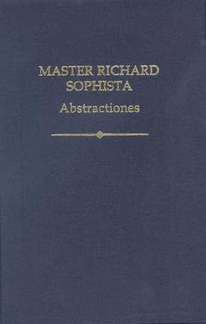 Bild des Verkufers fr Master Richard Sophista: Abstractiones (Hardcover) zum Verkauf von Grand Eagle Retail