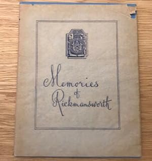 Seller image for Memories of rickmansworth for sale by arobase livres