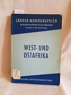 Bild des Verkufers fr West- und Ostafrika: Wirtschaftsgrundlagen und Entwicklungsplne. (= Lnder-Monographien der Bundesauskunftsstelle fr den Aussenhandel). zum Verkauf von Versandantiquariat Waffel-Schrder