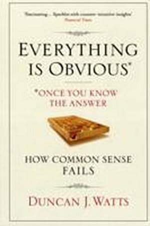 Seller image for Everything is Obvious : Why Common Sense is Nonsense for sale by AHA-BUCH GmbH