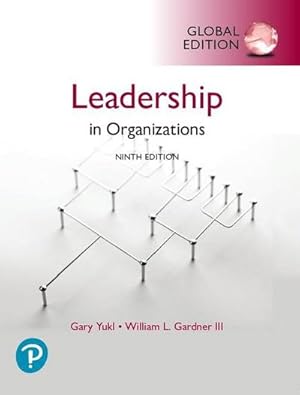 Bild des Verkufers fr Leadership in Organizations, Global Edition zum Verkauf von AHA-BUCH GmbH