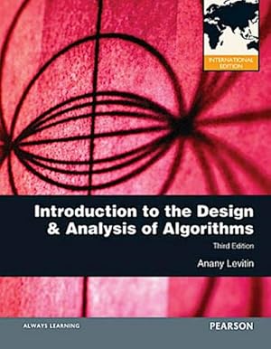 Bild des Verkufers fr Introduction to the Design and Analysis of Algorithms : International Edition zum Verkauf von AHA-BUCH GmbH