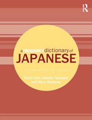 Bild des Verkufers fr A Frequency Dictionary of Japanese zum Verkauf von AHA-BUCH GmbH