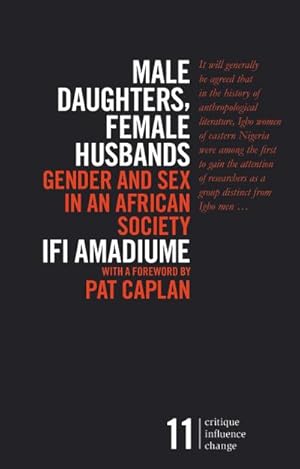Bild des Verkufers fr Male Daughters, Female Husbands : Gender and Sex in an African Society zum Verkauf von AHA-BUCH GmbH