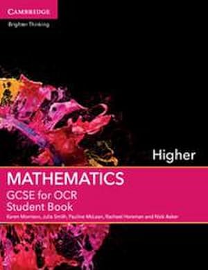 Bild des Verkufers fr GCSE Mathematics for OCR Higher Student Book zum Verkauf von AHA-BUCH GmbH