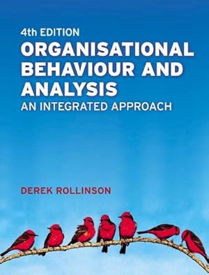 Image du vendeur pour Organisational Behaviour and Analysis mis en vente par AHA-BUCH GmbH