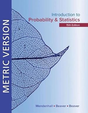 Bild des Verkufers fr Introduction to Probability and Statistics Metric Edition zum Verkauf von AHA-BUCH GmbH