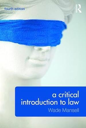 Bild des Verkufers fr A Critical Introduction to Law zum Verkauf von AHA-BUCH GmbH