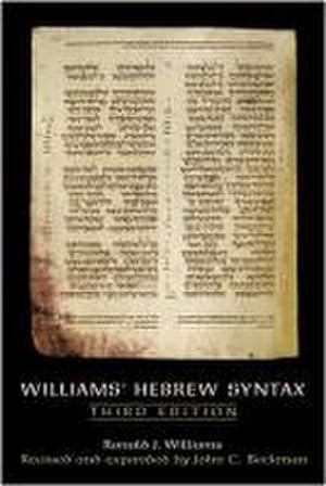 Bild des Verkufers fr Williams' Hebrew Syntax, Third Edition zum Verkauf von AHA-BUCH GmbH