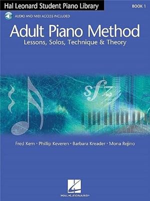 Bild des Verkufers fr Hal Leonard Adult Piano Method Book 1 : Uk Edition - Lessons, Solos, Technique and Theory zum Verkauf von AHA-BUCH GmbH