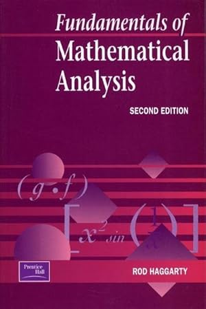 Bild des Verkufers fr Fundamentals Of Mathematical Analysis zum Verkauf von AHA-BUCH GmbH