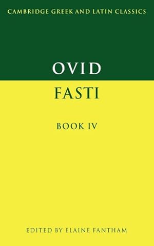 Bild des Verkufers fr Ovid : Fasti Book IV zum Verkauf von AHA-BUCH GmbH