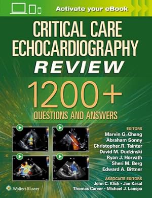 Imagen del vendedor de Critical Care Echocardiography Review : 1200+ Questions and Answers: Print + eBook with Multimedia a la venta por AHA-BUCH GmbH