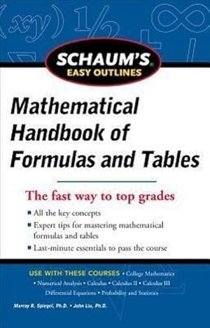 Immagine del venditore per Schaum's Easy Outline of Mathematical Handbook of Formulas and Tables, Revised Edition venduto da AHA-BUCH GmbH