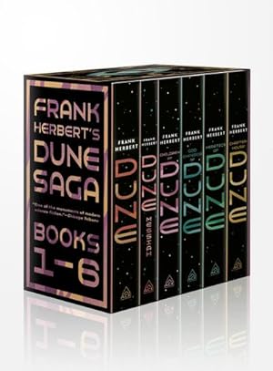 Bild des Verkufers fr Frank Herbert's Dune Saga 6-Book Boxed Set : Dune, Dune Messiah, Children of Dune, God Emperor of Dune, Heretics of Dune, and Chapterhouse: Dune zum Verkauf von AHA-BUCH GmbH