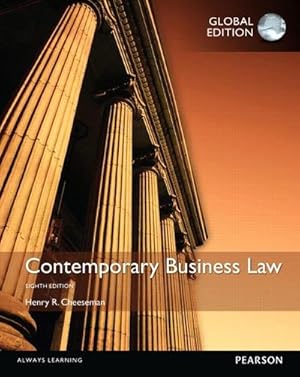 Immagine del venditore per Contemporary Business Law, Global Edition venduto da AHA-BUCH GmbH