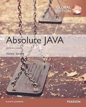 Seller image for Absolute Java, Global Edition for sale by AHA-BUCH GmbH