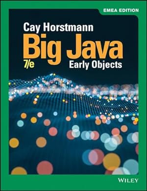 Immagine del venditore per Big Java : Early Objects, EMEA Edition venduto da AHA-BUCH GmbH