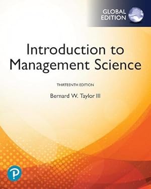 Bild des Verkufers fr Introduction to Management Science, Global Edition zum Verkauf von AHA-BUCH GmbH