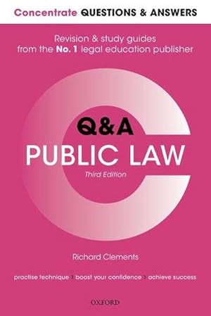 Bild des Verkufers fr Concentrate Questions and Answers Public Law : Law Q&A Revision and Study Guide zum Verkauf von AHA-BUCH GmbH