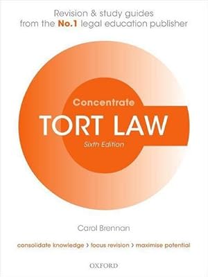Bild des Verkufers fr Tort Law Concentrate : Law Revision and Study Guide zum Verkauf von AHA-BUCH GmbH